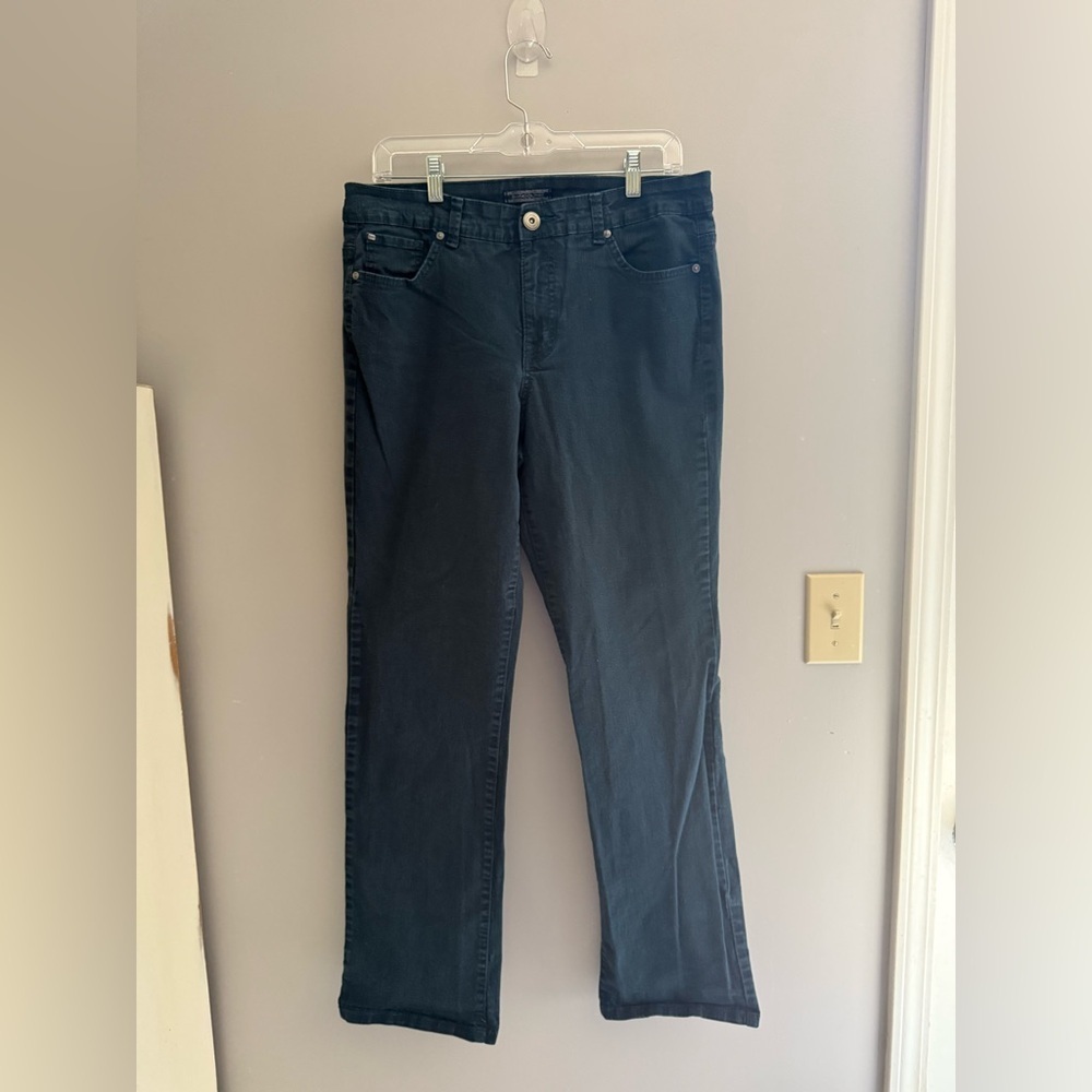 Bandolino Womens Jeans SZ 12 Blue Denim Samantha Style Midrise Straight Pocket